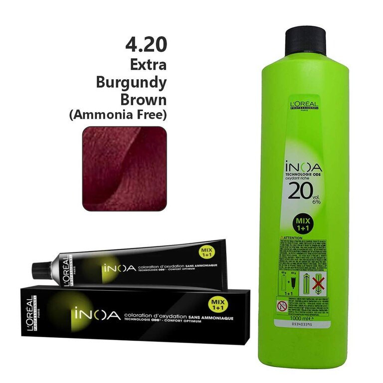 L'Oréal Professionnel Inoa Ammonia Free Permanent Hair Colour No 4.20